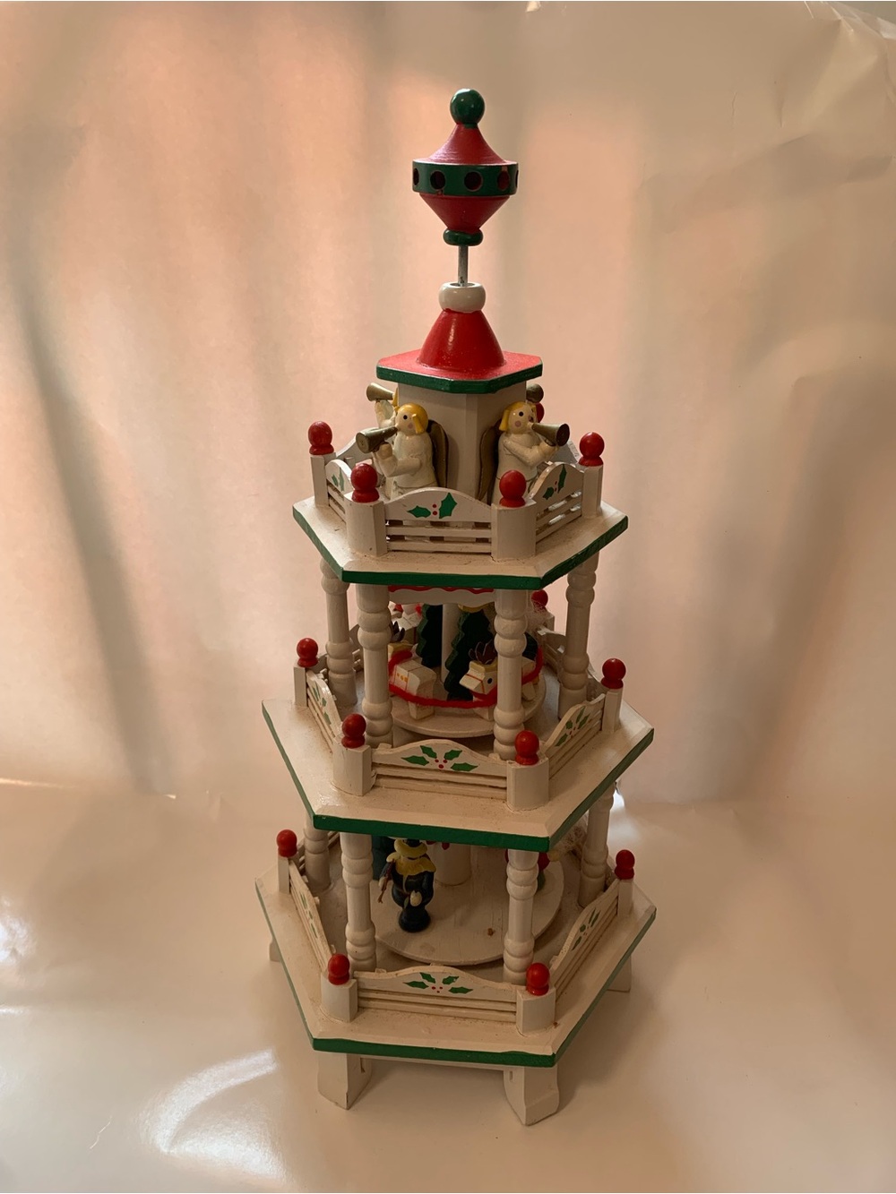 German Christmas Pyramid—Vintage & Authentic; HOLIDAY